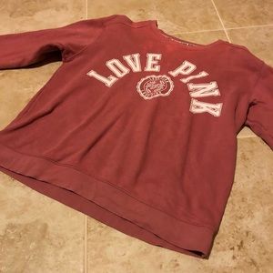 VS/ PINK Women’s Size: L Pink Crewneck w/ Logo
